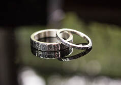 tree bark wedding rings