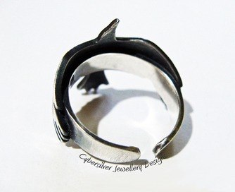 Silver Raven Ring