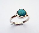 Small turquoise stacking ring