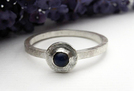 Lapis Lazuli and Silver Stacking Ring