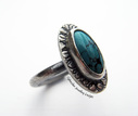 Chinese turquoise and silver ring