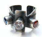 silver union jack ring