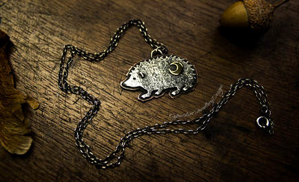 Hedgehog necklace